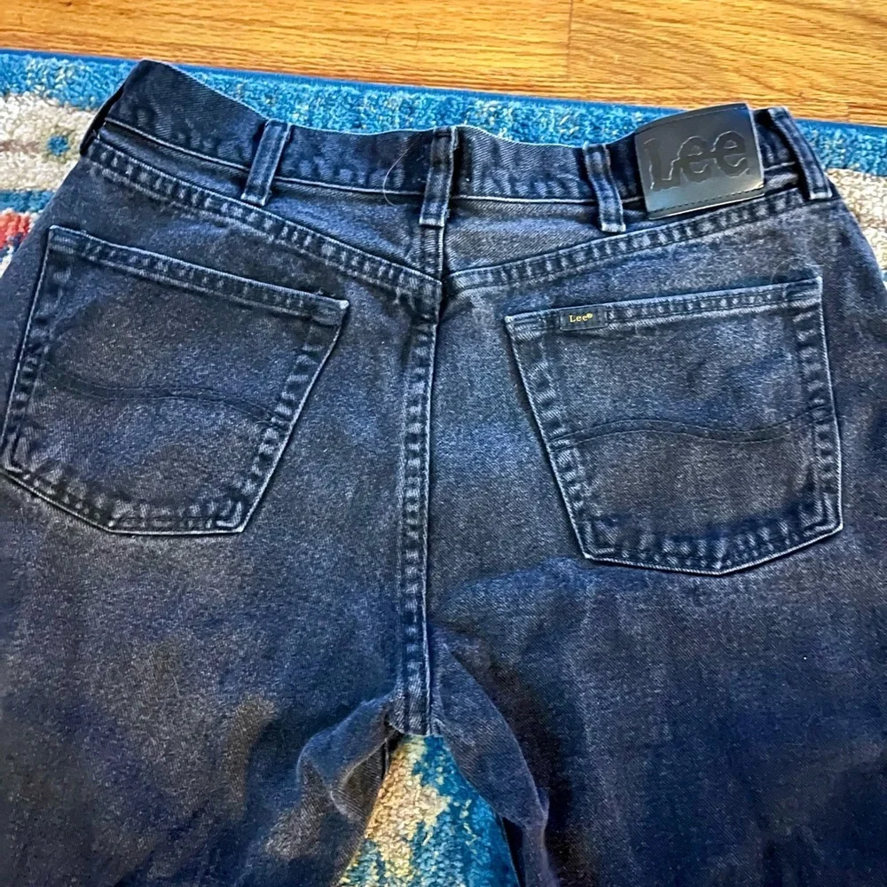 Lee Men's Black Relaxed Straight Jeans Size 34 X 30